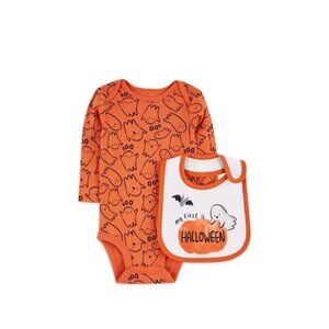 PREMIE Carters Child Of Mine My First Halloween Bodysuit & Bib